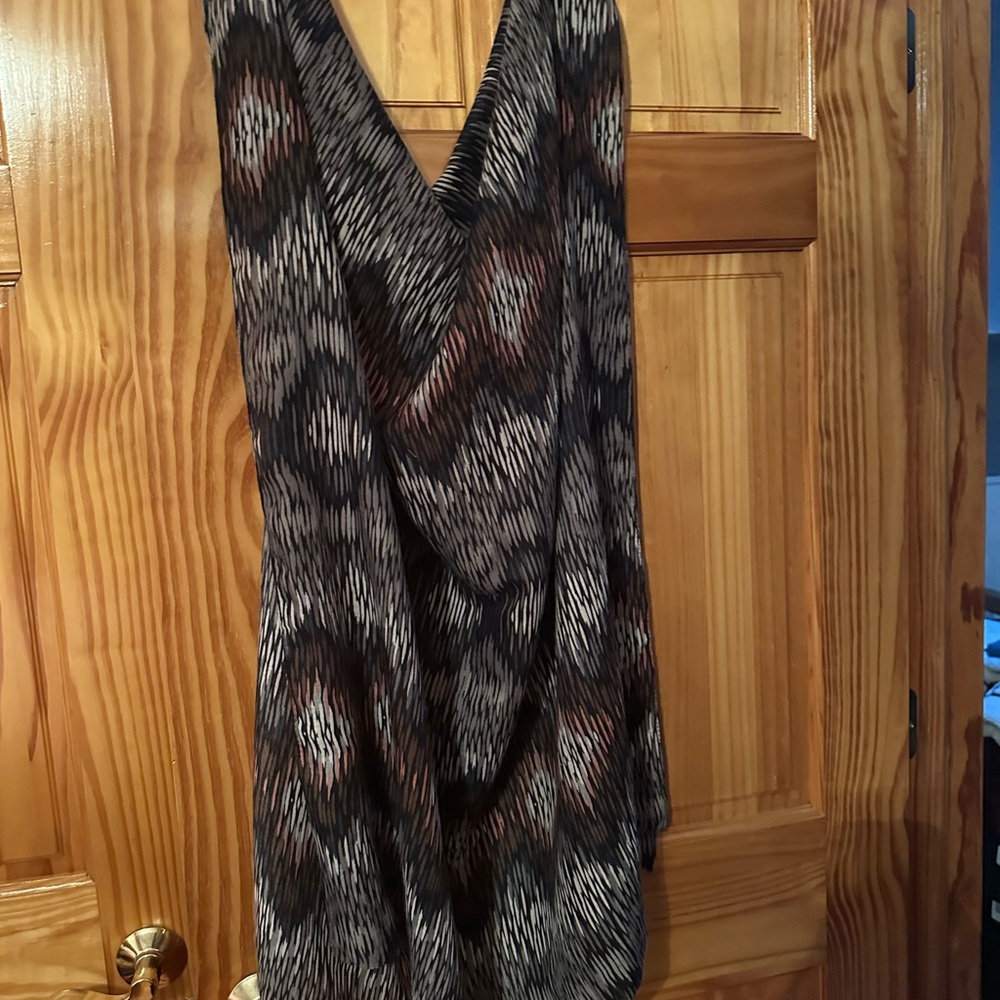 Chic Patterned Sleeveless Dress